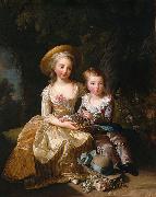 elisabeth vigee-lebrun Portrait of Madame Royale and Louis Joseph, Dauphin of France china oil painting artist